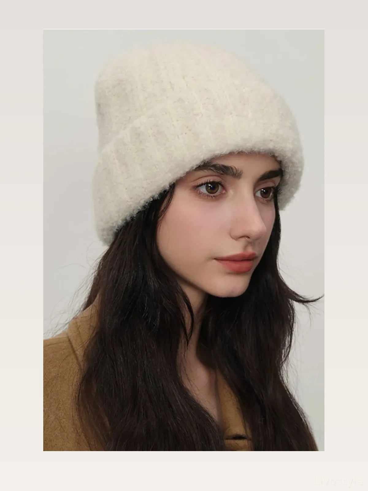 Solid Color Thermal Knit Hat — styled showcase — Livostyle