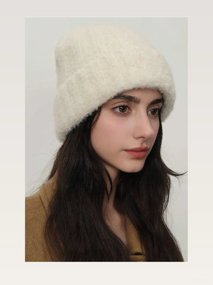 Solid Color Thermal Knit Hat — styled showcase — Livostyle