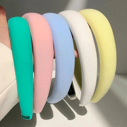 Solid Polyester Wide Headband — square view — Livostyle