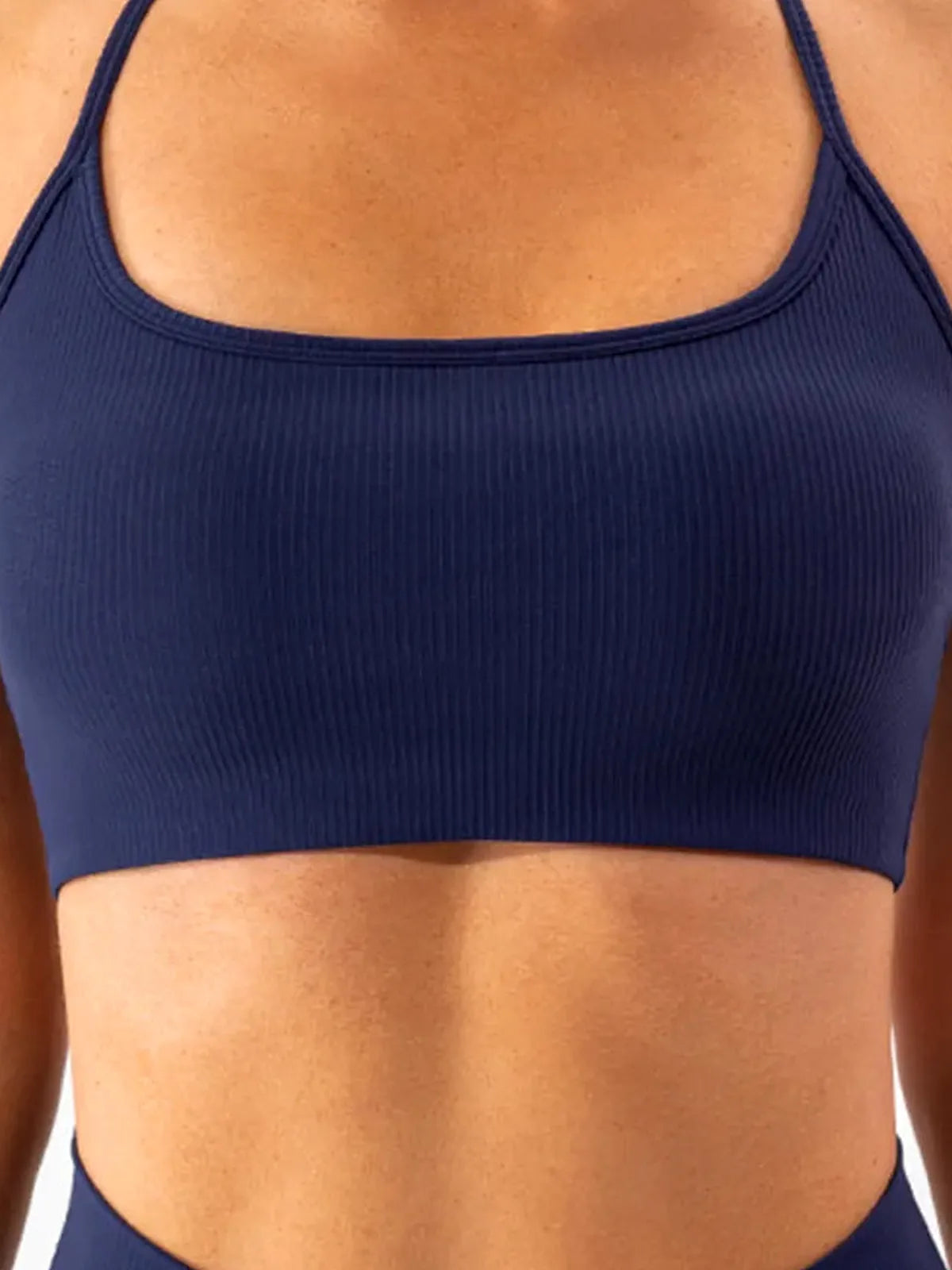 Spaghetti Strap Active Bra — detail view — Livostyle