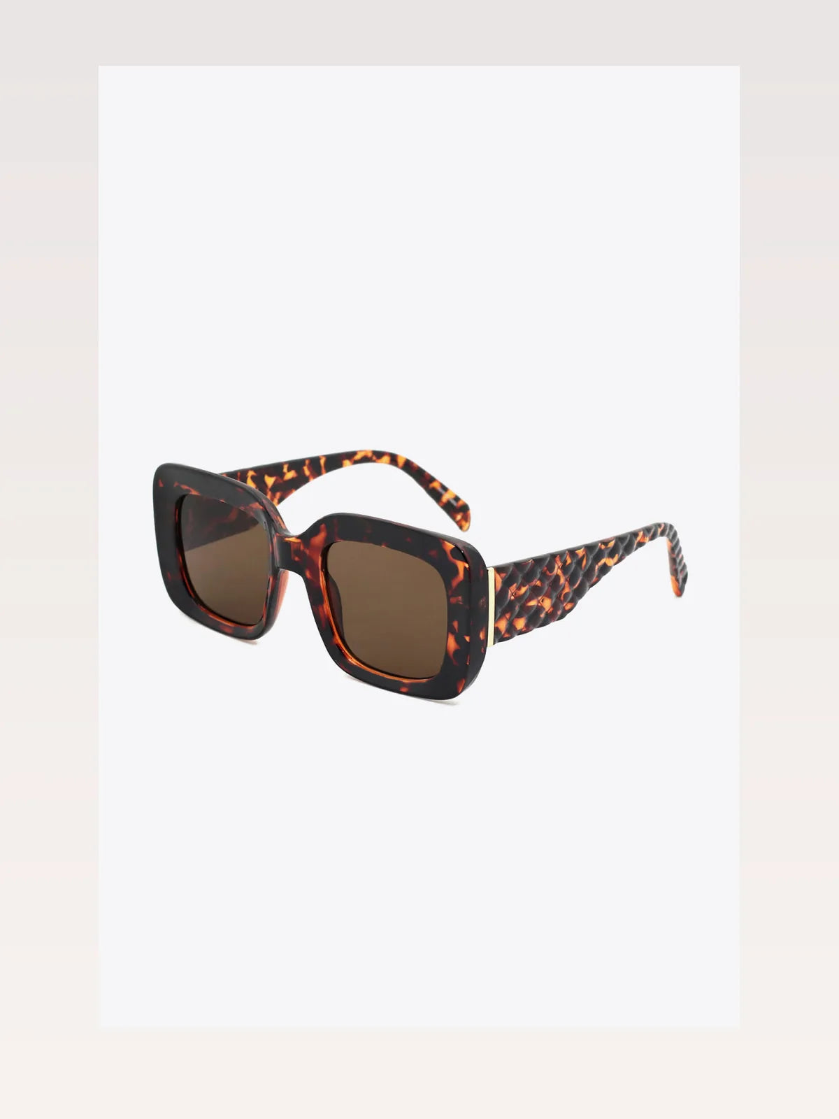 Square Polycarbonate UV400 Sunglasses — styled showcase — Livostyle