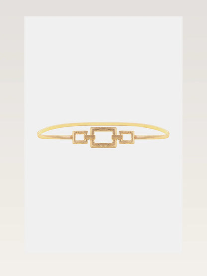Square Shape Zinc Alloy Buckle Iron Belt — styled showcase — Livostyle