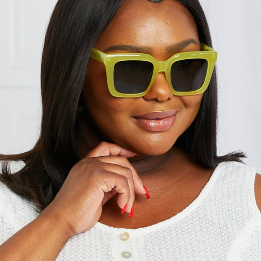 Square TAC Polarization Lens Sunglasses — square view — Livostyle