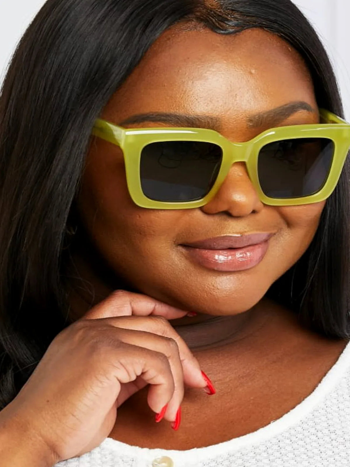Square TAC Polarization Lens Sunglasses — detail view — Livostyle