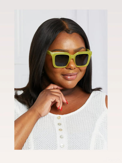 Square TAC Polarization Lens Sunglasses — styled showcase — Livostyle