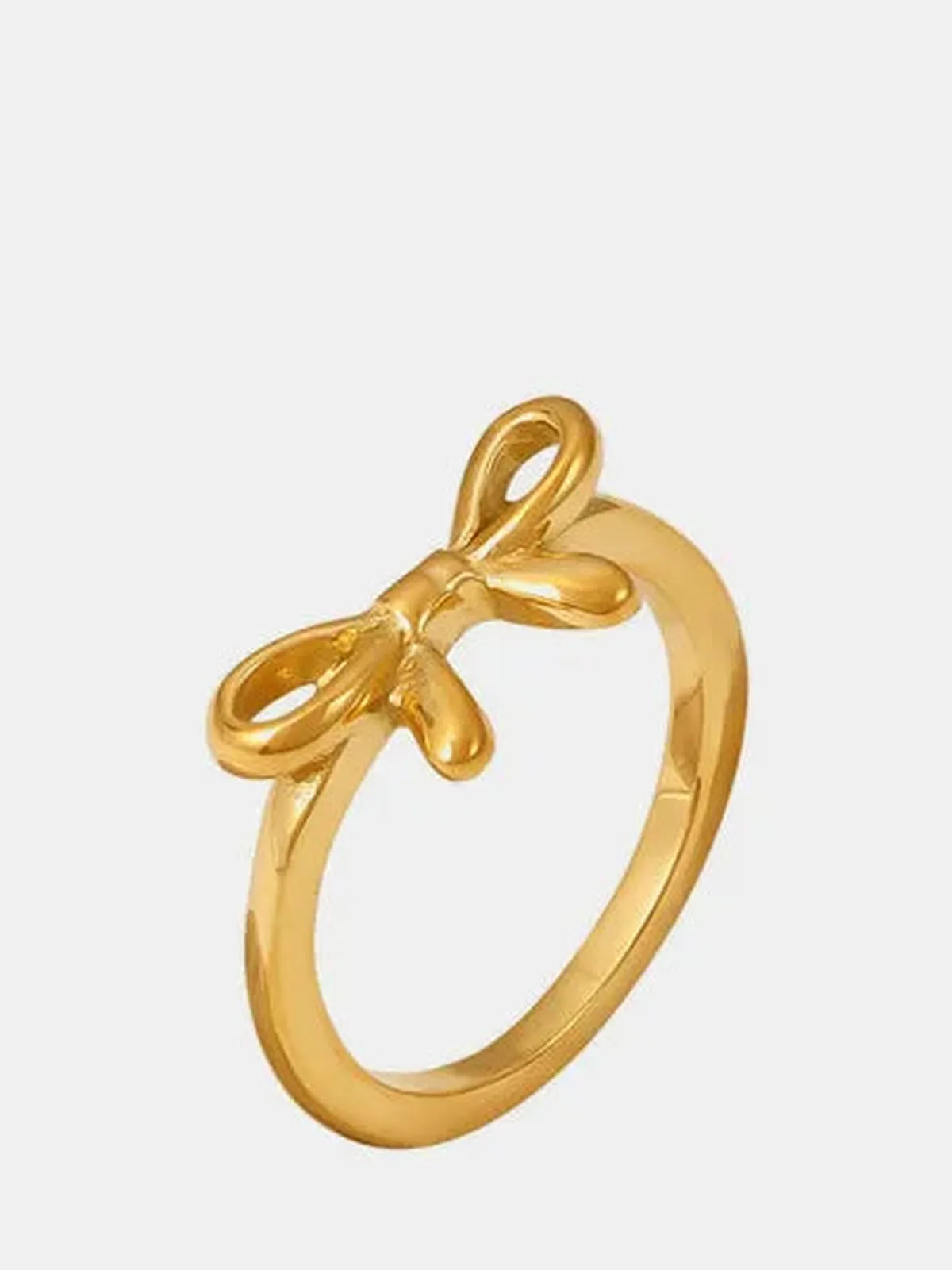 Stainless Steel Bow Ring — detail view — Livostyle