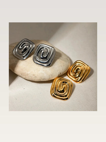 Stainless Steel Stud Earrings — styled showcase — Livostyle