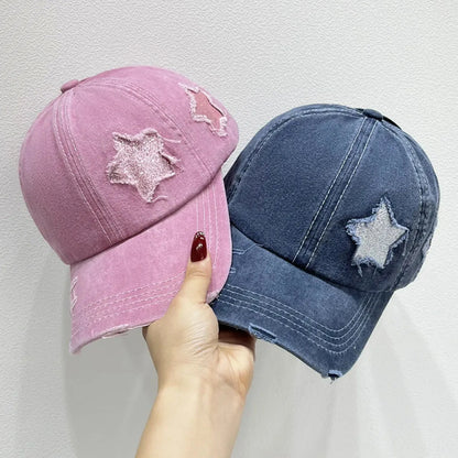 Star Adjustable Baseball Cap — square view — Livostyle