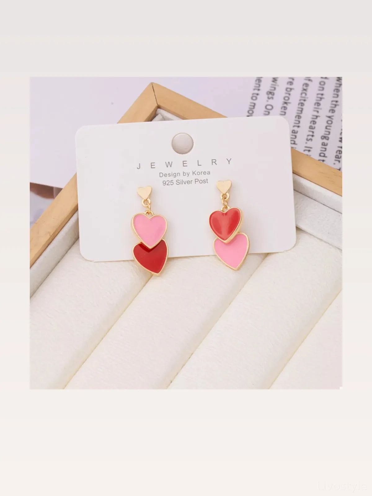 Sweet Doubl Heart Drop Earrings — styled showcase — Livostyle