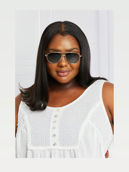 TAC Polarization Lens Aviator Sunglasses — styled showcase — Livostyle