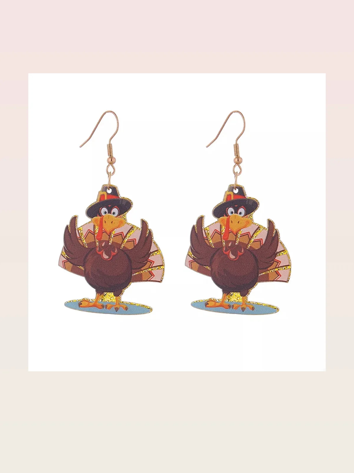 Thanksgiving Turkey Dangle Earrings — styled showcase — Livostyle