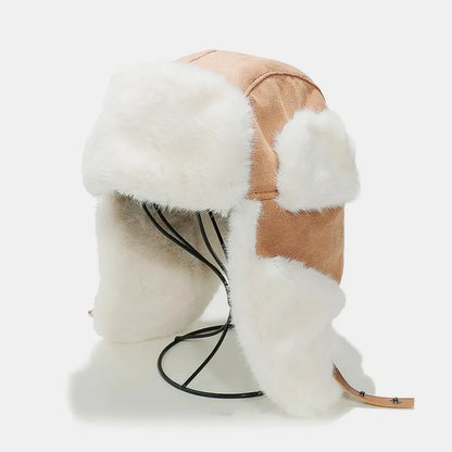 Thermal Fuzzy Earmuffs Winter Hat — square view — Livostyle