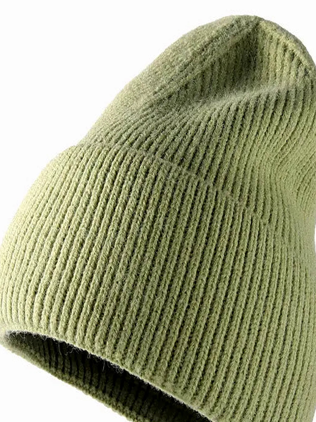 Thermal Solid Knit Hat — detail view — Livostyle