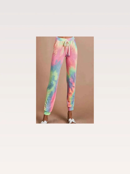 Tie Dye French Terry Casual Pants — styled showcase — Livostyle