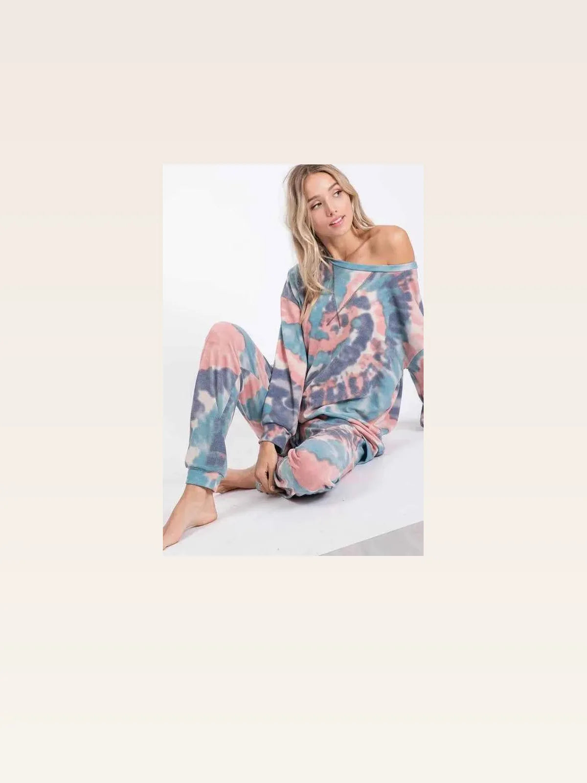 Tie Dye French Terry Casual Pants — styled showcase — Livostyle