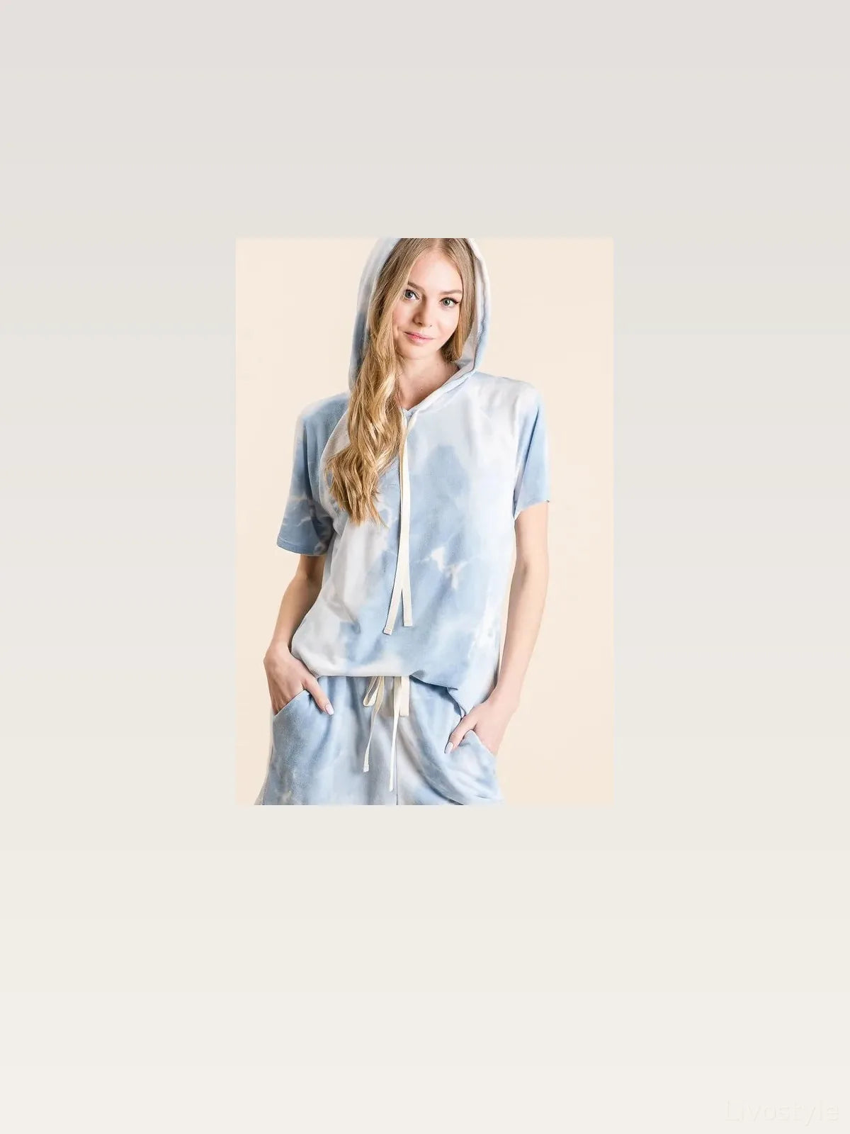 Tie Dye French Terry Hoodie Top and Bottom Set — styled showcase — Livostyle