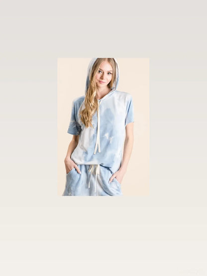 Tie Dye French Terry Hoodie Top and Bottom Set — styled showcase — Livostyle