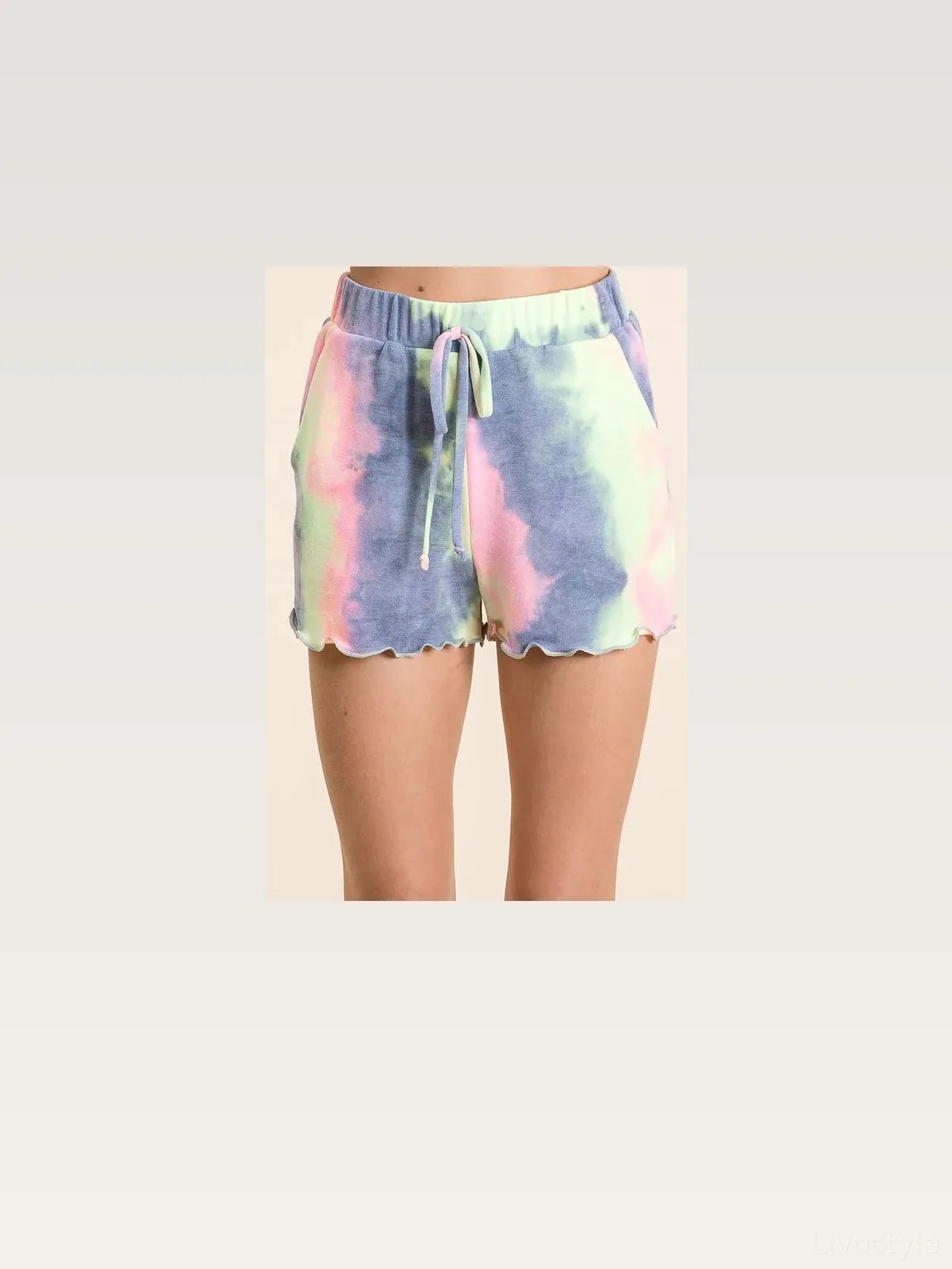 Tie Dye French Terry Shorts and Curly Edge — styled showcase — Livostyle