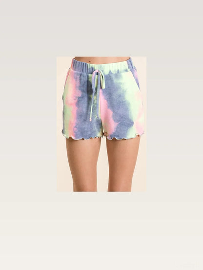 Tie Dye French Terry Shorts and Curly Edge — styled showcase — Livostyle