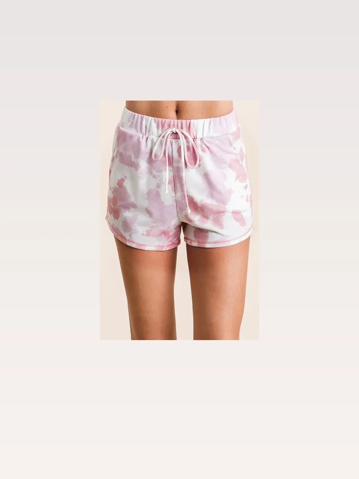 Tie Dye Print Terry Shorts With Side Pockets — styled showcase — Livostyle