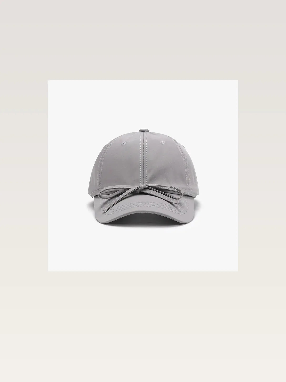 Tied Bow Cotton Baseball Cap — styled showcase — Livostyle