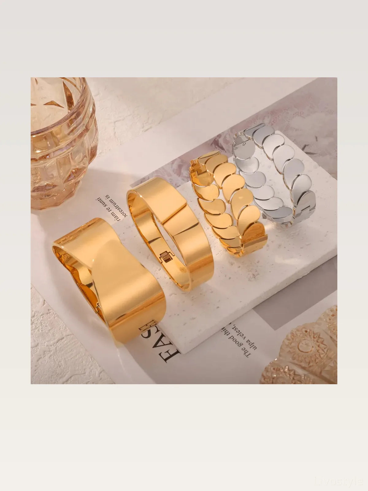 Titanium Steel Bracelet — styled showcase — Livostyle