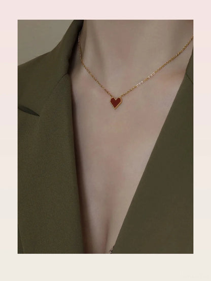 Titanium Steel Heart Necklace — styled showcase — Livostyle