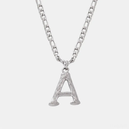 Titanium Steel Letter A Pendant Necklace — square view — Livostyle