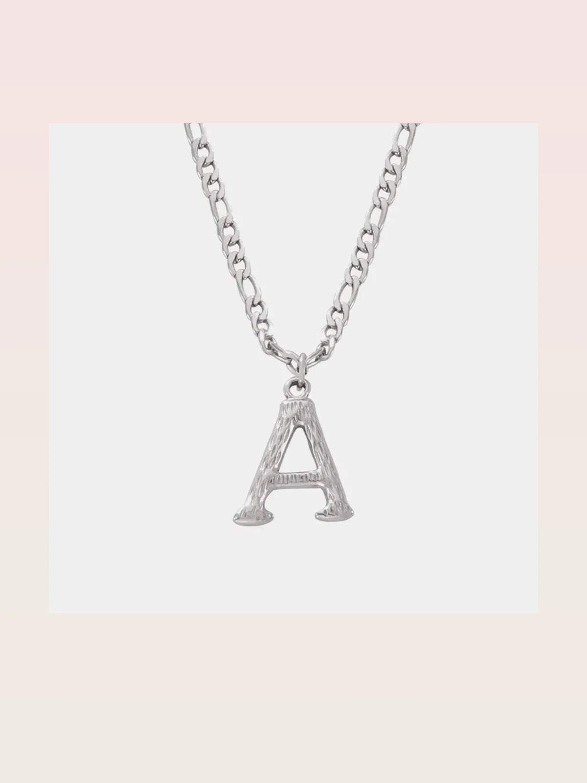 Titanium Steel Letter A Pendant Necklace — styled showcase — Livostyle