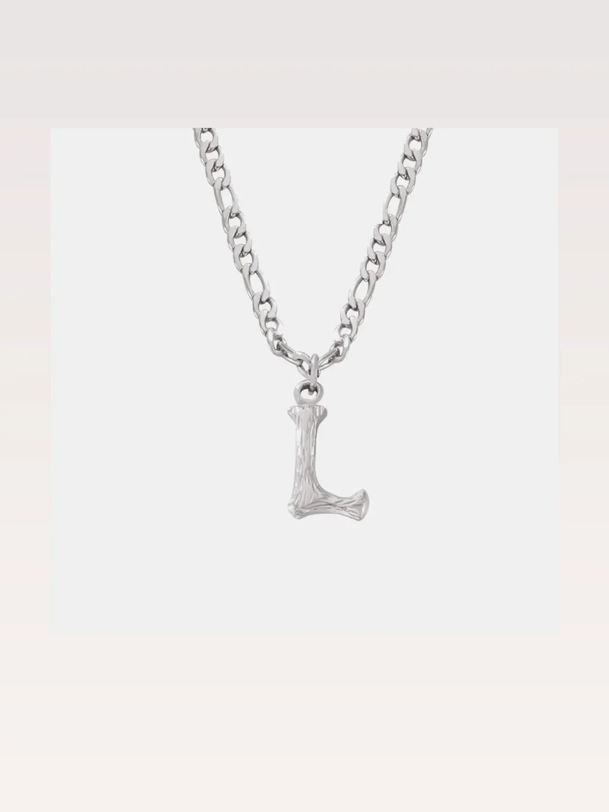 Titanium Steel Letter L Pendant Necklace — styled showcase — Livostyle