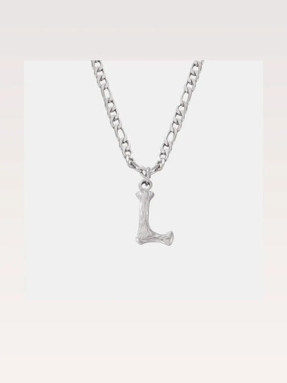 Titanium Steel Letter L Pendant Necklace — styled showcase — Livostyle