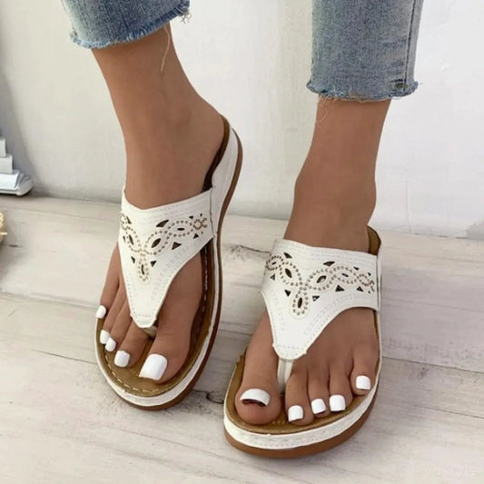 Toe Post Platform Sandals — square view — Livostyle