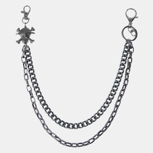 Treasure Point Shape Double Layer Alloy Belt — square view — Livostyle