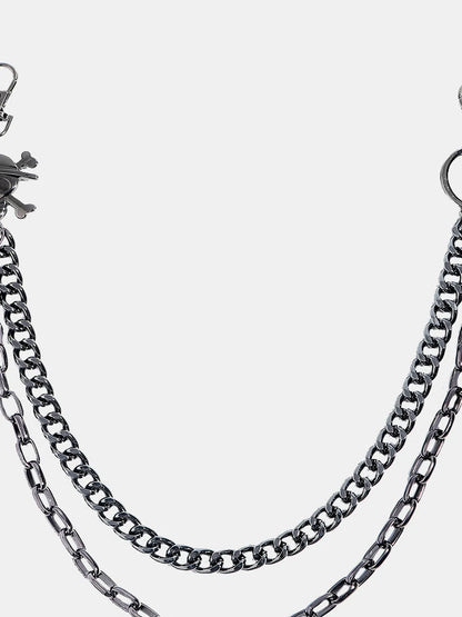Treasure Point Shape Double Layer Alloy Belt — detail view — Livostyle