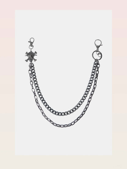 Treasure Point Shape Double Layer Alloy Belt — styled showcase — Livostyle