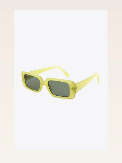 UV400 Polycarbonate Rectangle Sunglasses — styled showcase — Livostyle