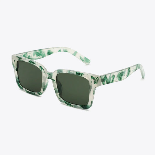 UV400 Polycarbonate Square Sunglasses — square view — Livostyle