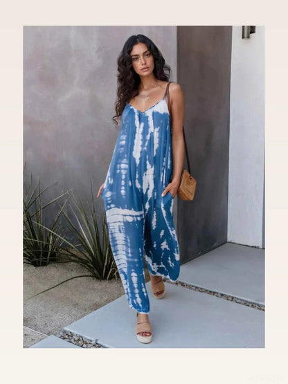 V-Neck Spaghetti Strap Jumpsuit — styled showcase — Livostyle