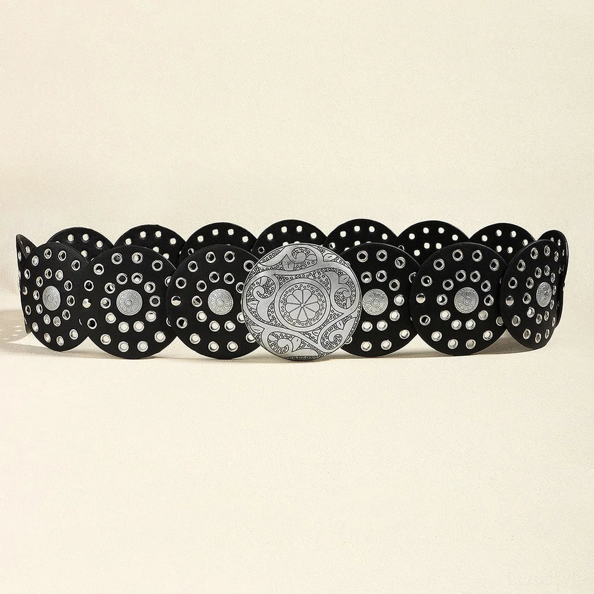 Vintage PU Leather Wide Belt — square view — Livostyle