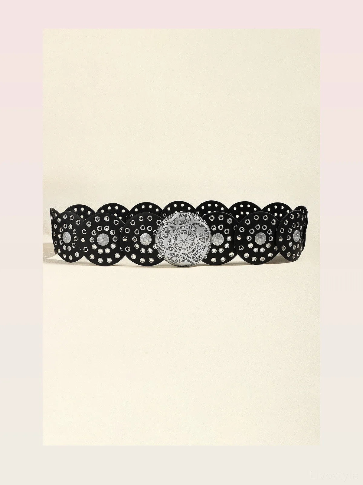 Vintage PU Leather Wide Belt — styled showcase — Livostyle