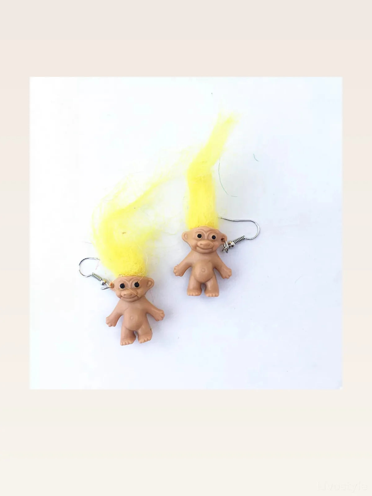 Whimsical Troll Doll Dangle Earrings — styled showcase — Livostyle