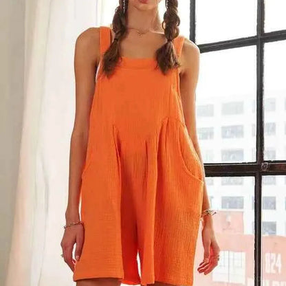 Wide Leg Overall Romper — square view — Livostyle