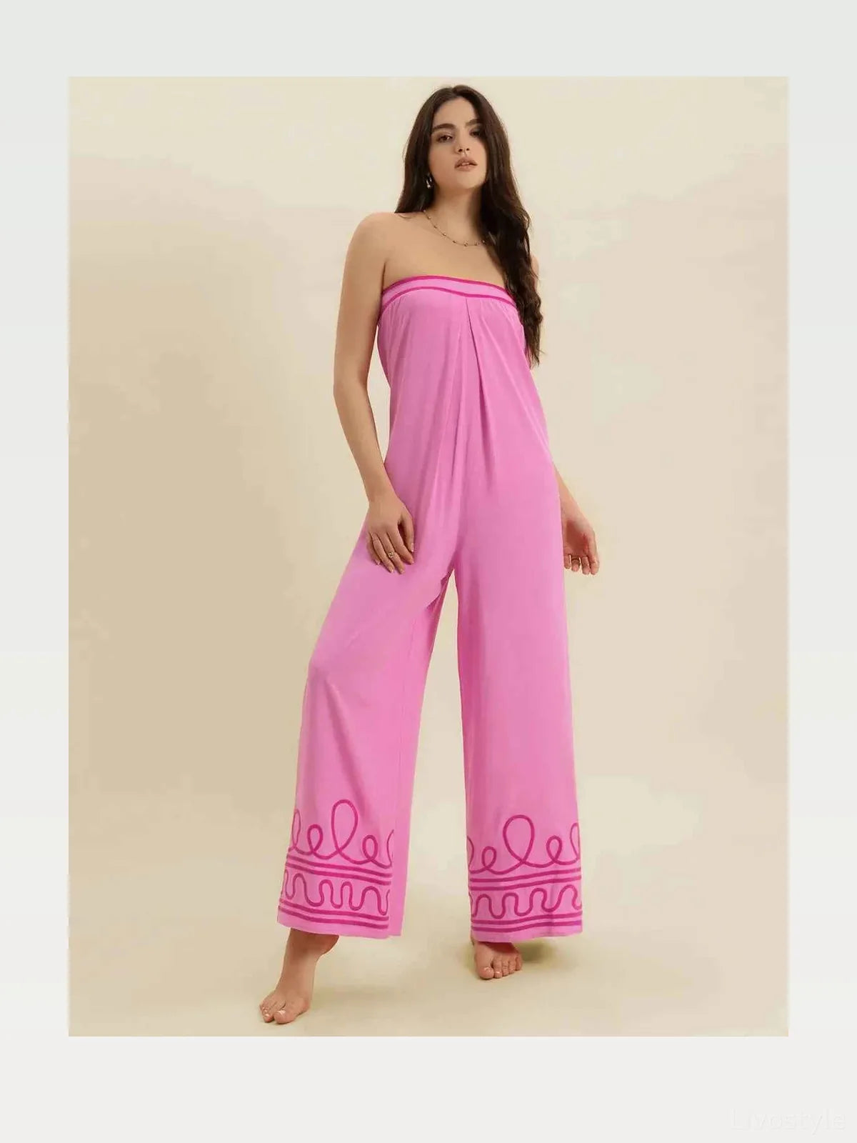 Wide Leg Tube Jumpsuit — styled showcase — Livostyle