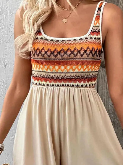 Wide Strap Casual Romper — detail view — Livostyle