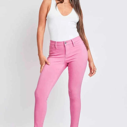 YMI Jeanswear Hyperstretch Mid-Rise Skinny Pants — square view — Livostyle