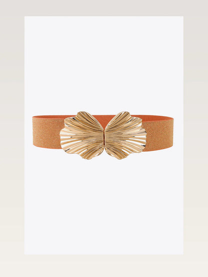 Zinc Alloy Buckle Elastic Belt — styled showcase — Livostyle