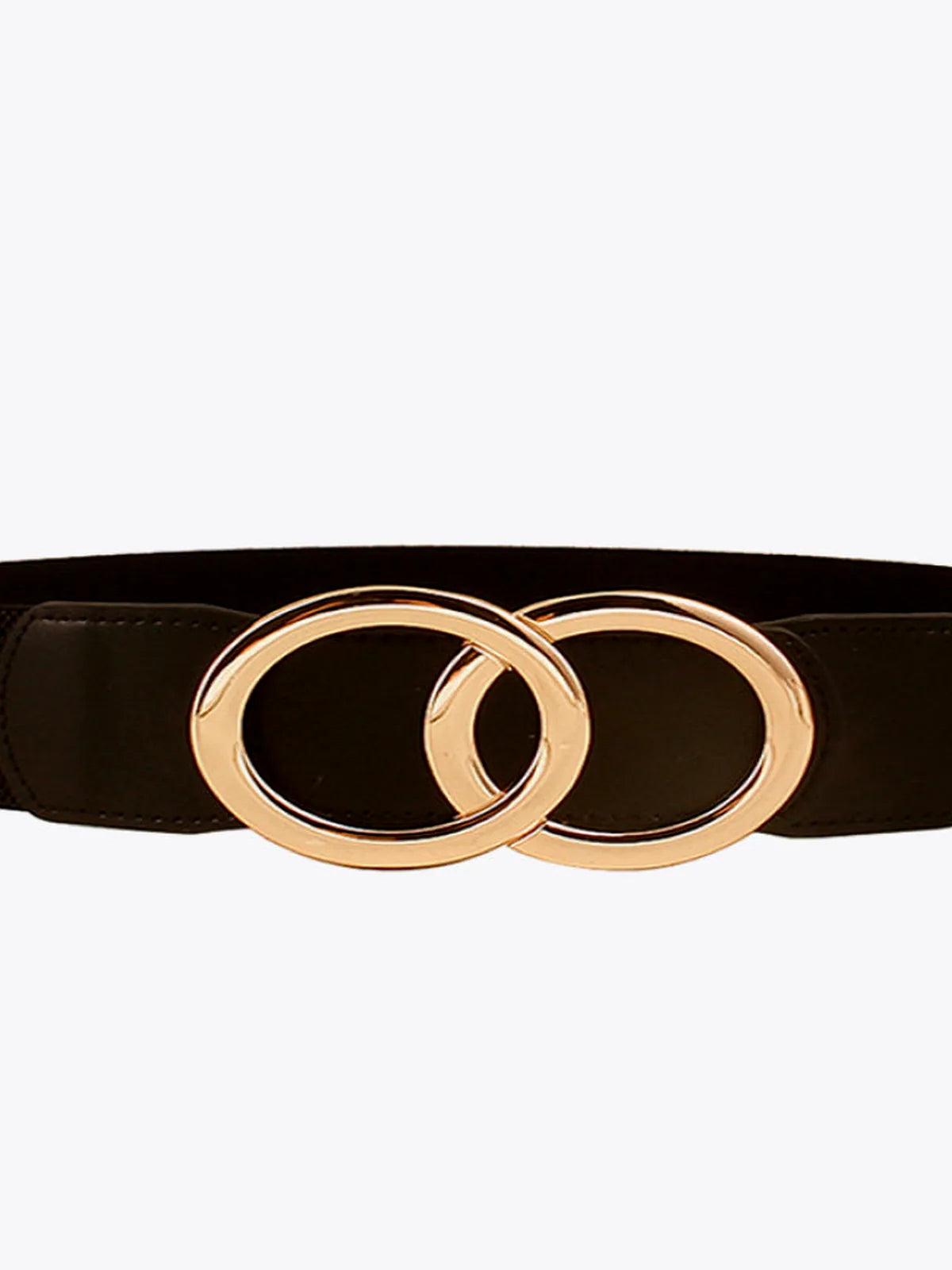 Zinc Alloy Buckle Elastic PU Belt — detail view — Livostyle