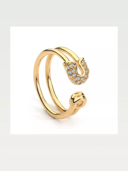 Zircon Double Band Open Ring — styled showcase — Livostyle